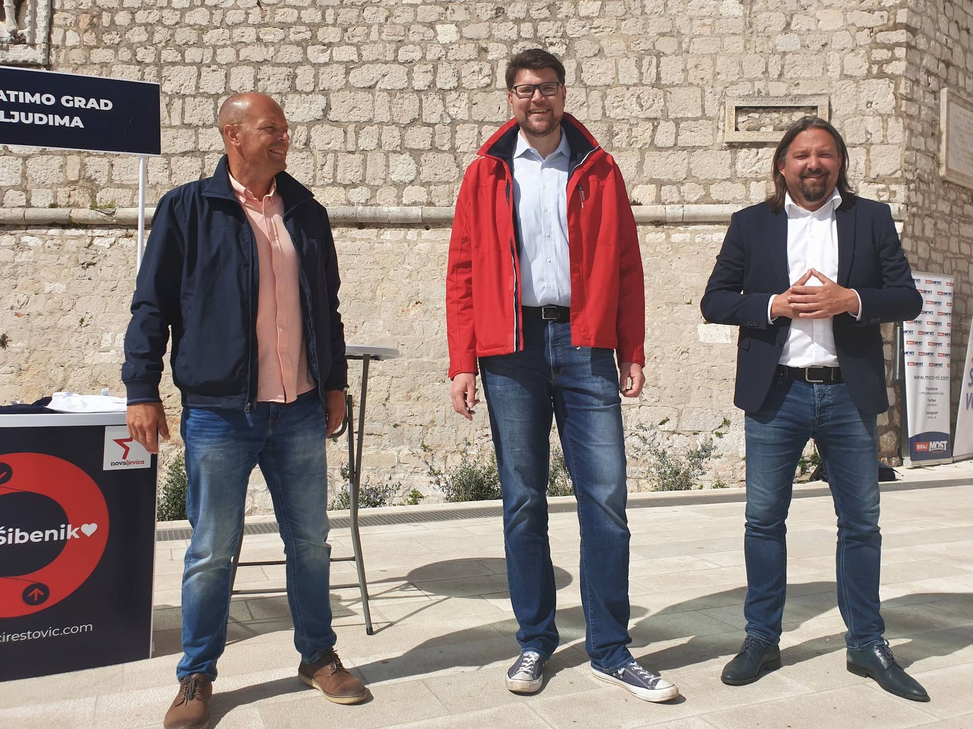 Peđa Grbin s Restovićem i Šupom: 'Šibenik nikad neće biti utvrda HDZ-a!'