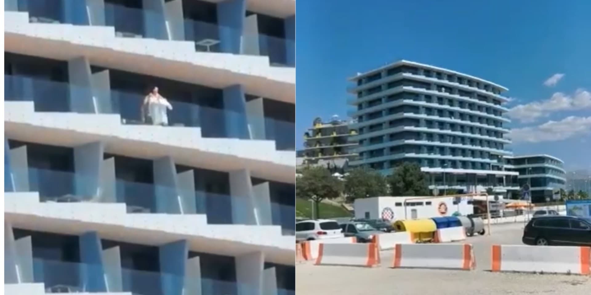 Par se prepustio strastima na Žnjanu - usred dana iza staklene ograde hotela!