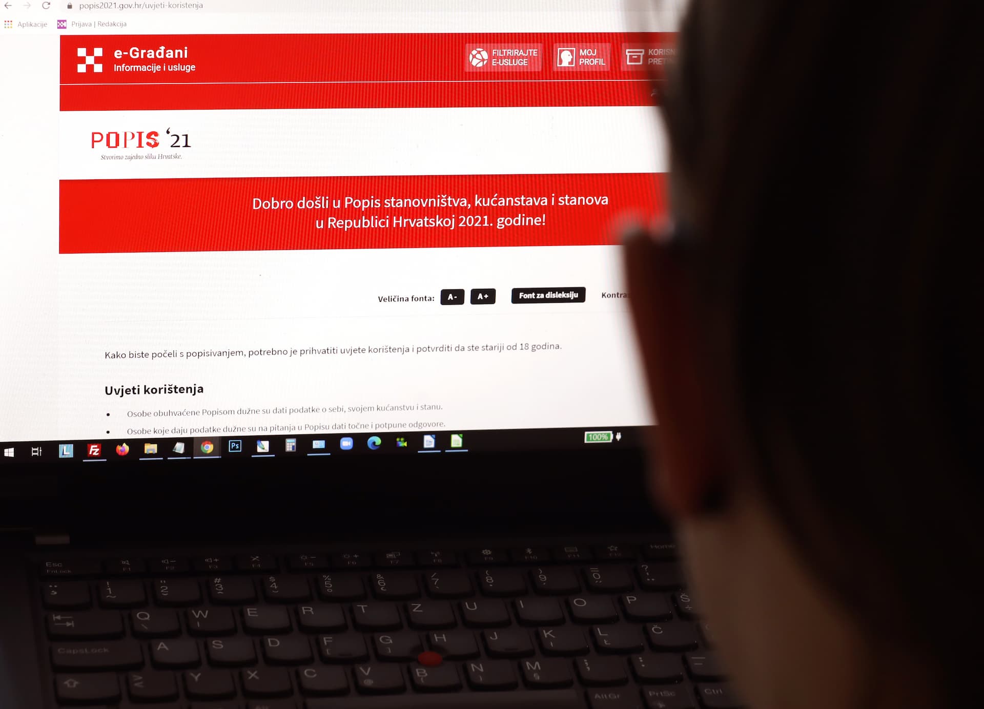 Do 15 sati u nedjelju samopopisano 1.326.000 građana 