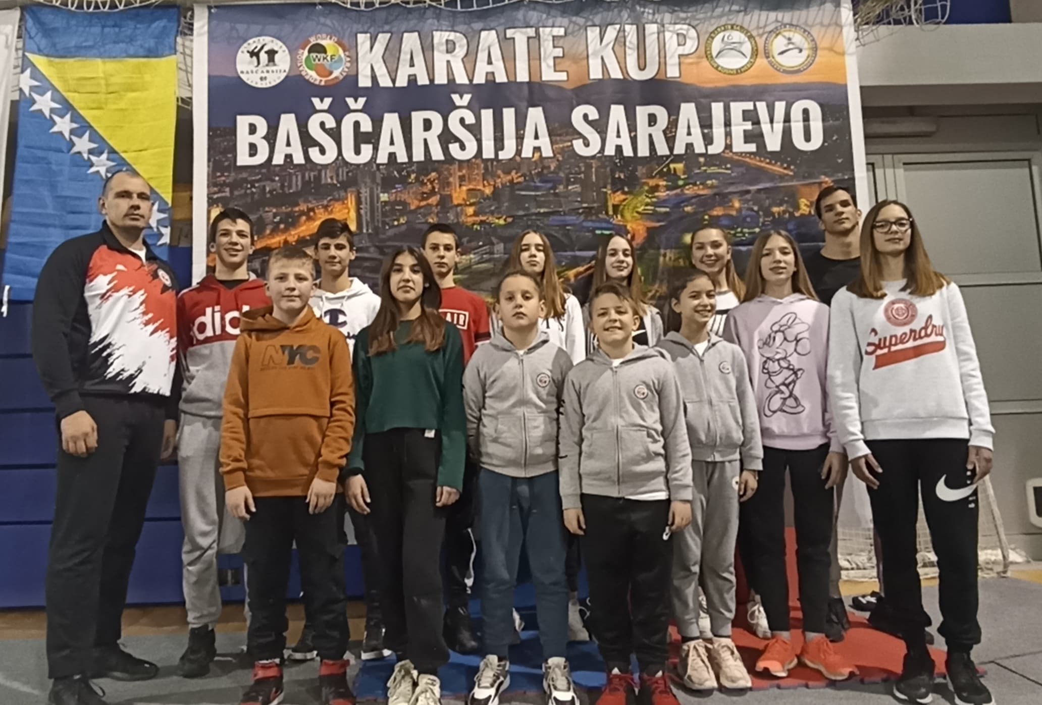 Deset medalja za članove Karate kluba Šibenik 1066 na 4. karate Baščaršija Kupu 