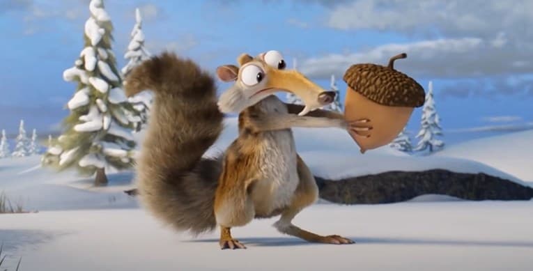 Scrat iz Ledenog doba konačno uhvatio žir: Pojeo ga s guštom