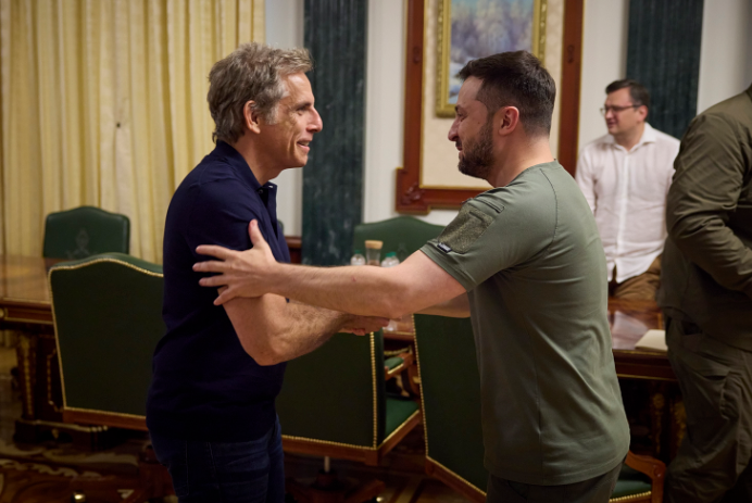 Ben Stiller posjetio Ukrajinu na Svjetski dan izbjeglica 