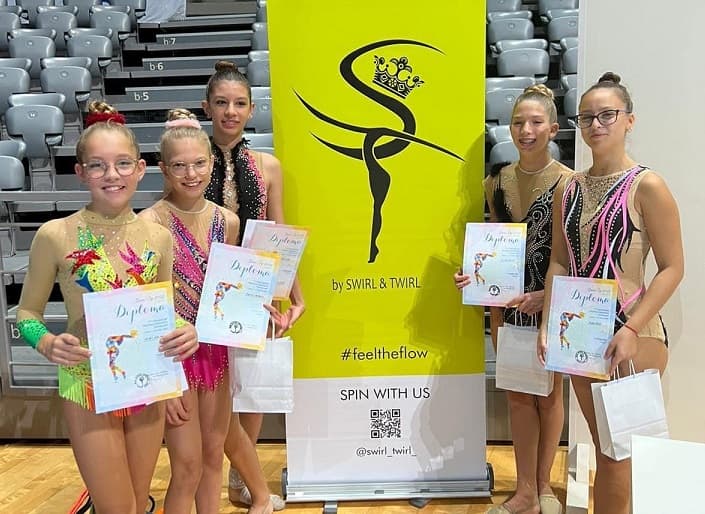 Devet ritmičarki GK Šibenik-Dalmacije nastupalo na međunarodnom turniru &quot;Sirena Cup 2022&quot; u Zadru