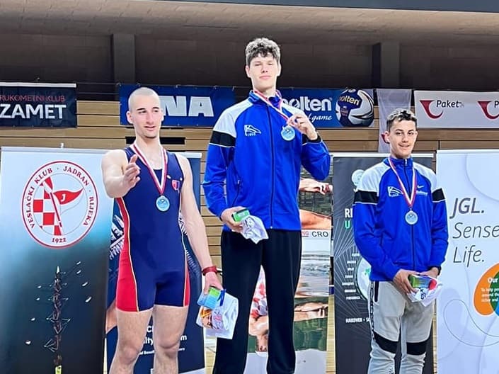 Veslači Krke na Otvorenom prvenstvu Hrvatske u ergometrima do tri juniorske medalje