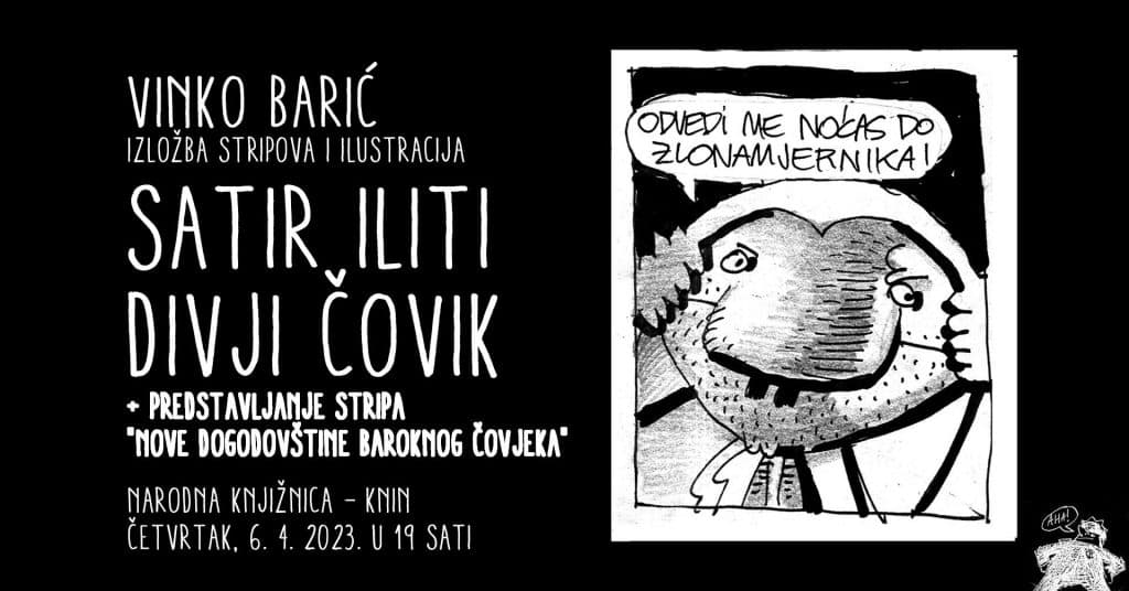 U kninskoj knjižnici izložba i promocija stripa Vinka Barića