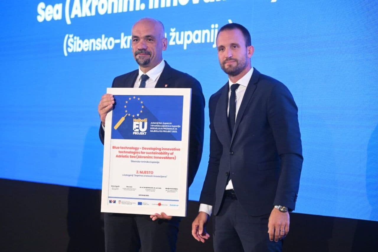 Županijski projekt InnovaMare  drugi najbolji u svojoj kategoriji