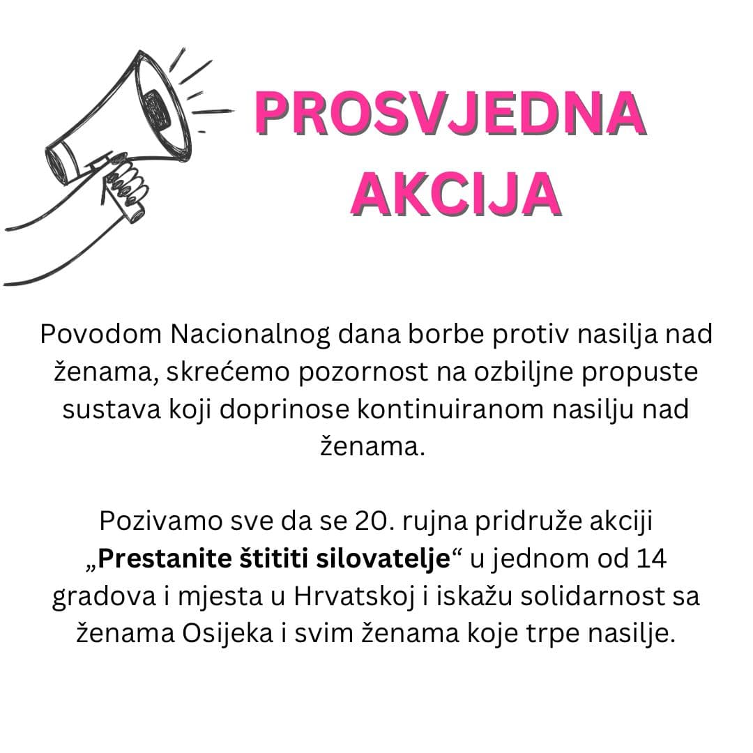 Ispred šibenskog kazališta podržite akciju protiv nasilja nad ženama