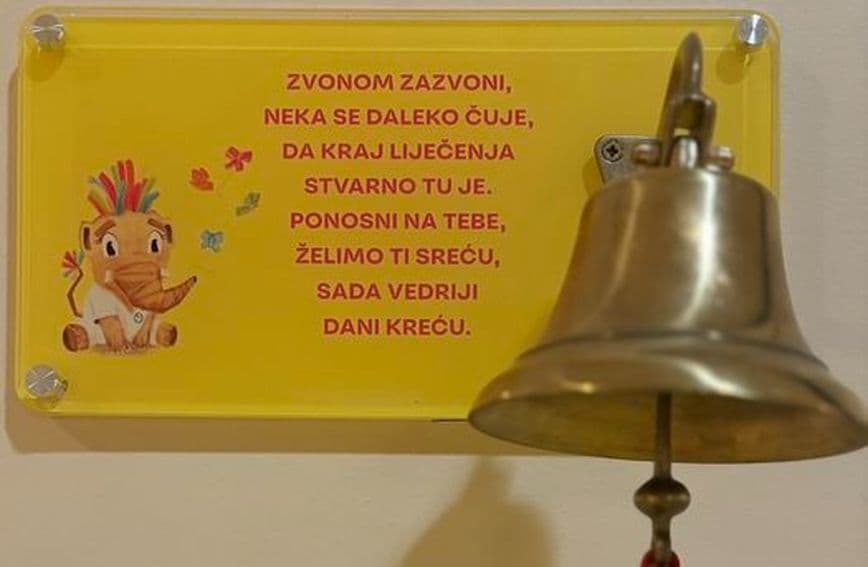 Klaićeva bolnica dobila zvono kojim će maleni pacijenti označiti kraj liječenja