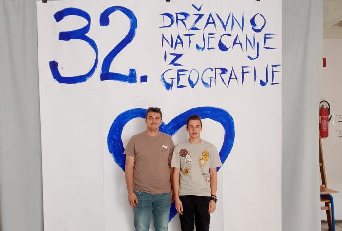 Gimnazijalac Luka Popović osvojio prvo mjesto na Državnom natjecanju iz geografije