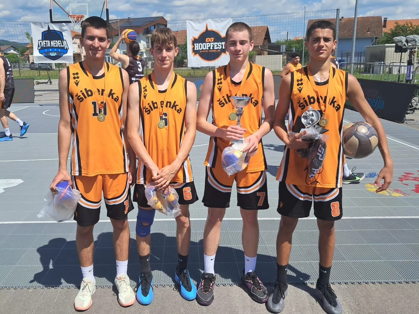 Kadeti Šibenke osvojili 3x3 turnir u Svetoj Nedelji