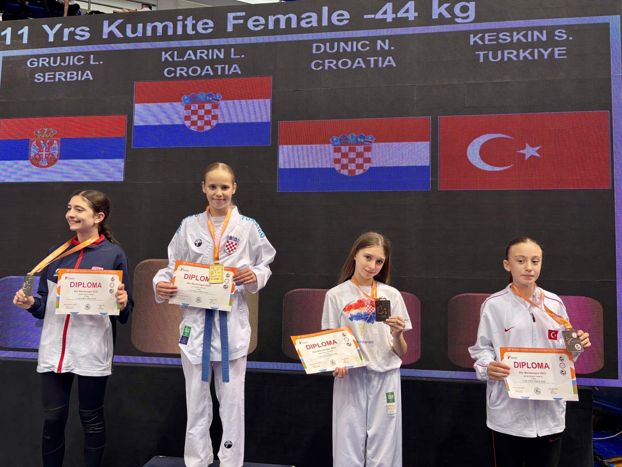 Lili Klarin obranila titulu prvakinje Balkana, Ana Marjanović i Noa Adrian Perković brončani