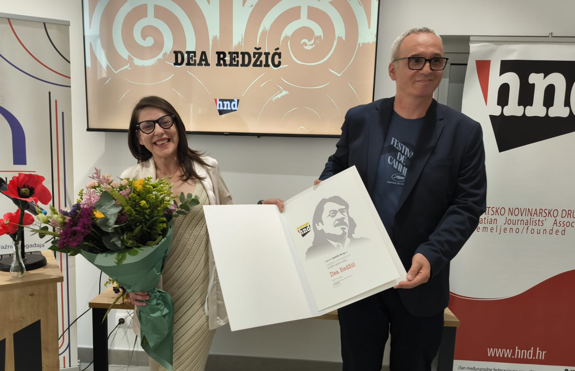 Šibenska novinarka Dea Redžić dobitnica nagrade HND-a za lokalno novinarstvo