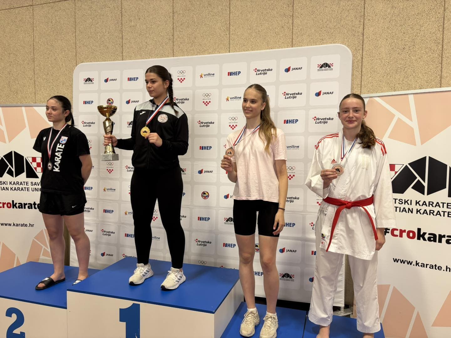 Karatašica Okita Elin Ianachi Ćopić brončana na Prvenstvu Hrvatske, ostale Vodičanke također dobre