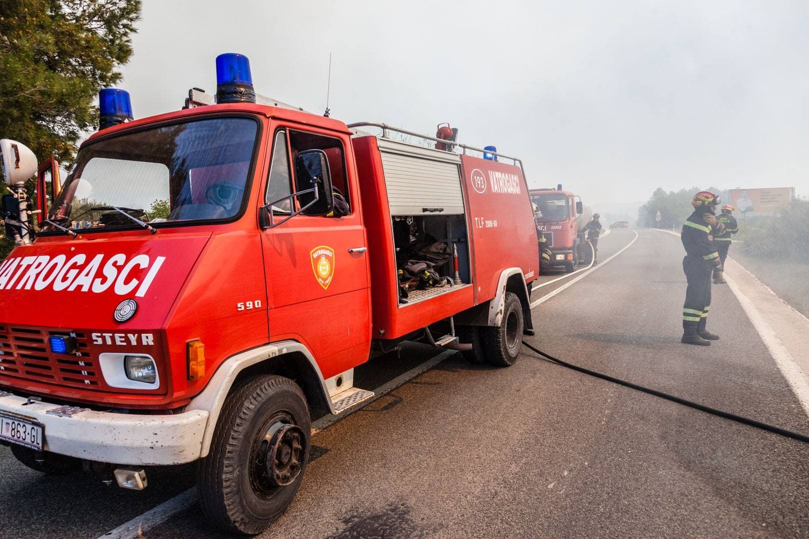 Županijski vatrogasci u subotu gasili dva požara i odradili dvije tehničke intervencije
